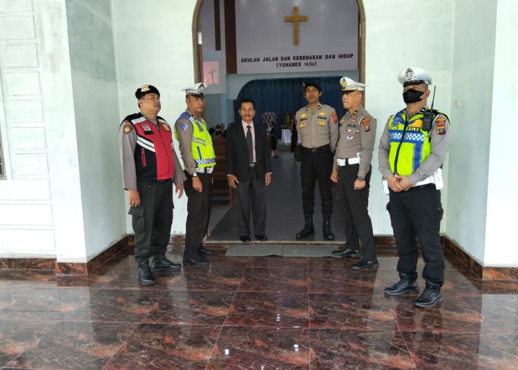 Satlantas Polres Langkat Laksanakan Patroli Pengamanan Ibadah Wafat Yesus Kristus, Situasi Aman dan Kondusif