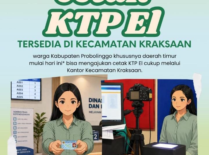 Permudah Layanan, Kini Cetak KTP-el Cukup di Kecamatan Kraksaan
