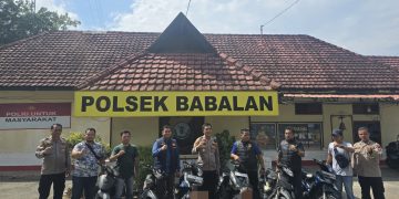 *“Pura-Pura Berburu”, Polsek Babalan Ungkap Kasus Curanmor, Enam Unit Kendaraan Berhasil Diamankan*