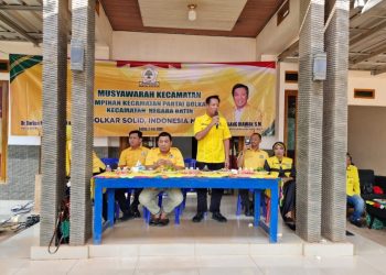 *Nurkholis Pimpin Kepengurusan Baru Partai Golkar Kecamatan Negara Batin Melalui Muscam*