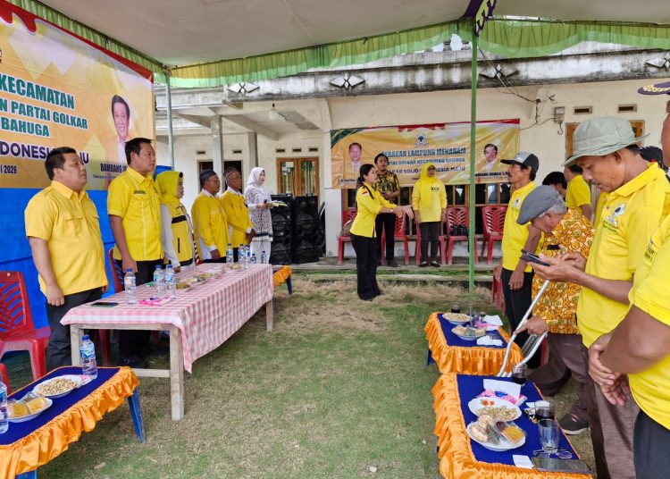 Dr Darlian Pone Buka Muscam Partai Golkar Kecamatan Bahuga, Haris Hermanto Terpilih Aklamasi