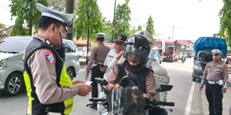 Satlantas Polres Langkat Intensifkan Razia Opsen PKB dan BBNKB, Wujud Nyata Polri Tingkatkan Ketertiban Berlalu Lintas