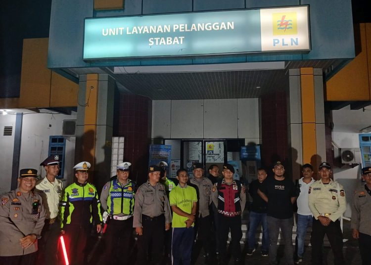 Polres Langkat Gelar Patroli Skala Besar Saat Black Out, Kapolres: Polri Hadir Jaga Kamtibmas dan Cegah Kejahatan
