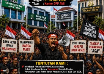 AMI Ancam Kepung DPRD Surabaya dan Kantor PKB, Desak Oknum Anggota Dewan Dipecat