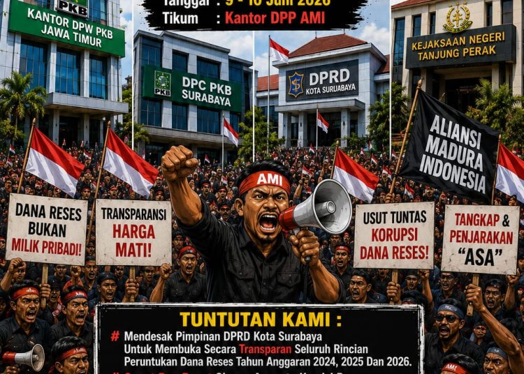 AMI Ancam Kepung DPRD Surabaya dan Kantor PKB, Desak Oknum Anggota Dewan Dipecat