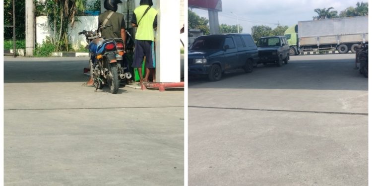Di Duga Petugas SPBU 53.623.25. Desa Lajo Lor, Singgahan,Tuban, Bekerjasama Dengan Pelangsir BBM Bersubsidi.