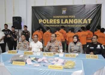 *Kapolres Langkat Pimpin Langsung Konferensi Pers Pengungkapan 33 Kasus Narkotika dalam Ops Antik Toba 2026*