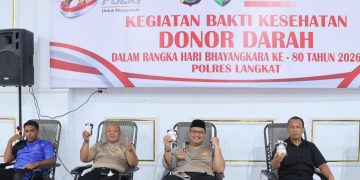 *Kapolres Langkat Pimpin Donor Darah Hari Bhayangkara ke-80, Wujud Kepedulian Polri untuk Masyarakat*