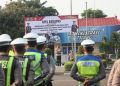 Kapolres Tuban Pimpin Apel Guna Pengamanan Pengesahan Warga Baru PSHT Cabang Tuban.