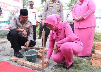 *Kapolres Langkat Pimpin Peletakan Batu Pertama Sumur Bor untuk Warga Tanjung Putus*