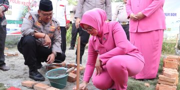 *Kapolres Langkat Pimpin Peletakan Batu Pertama Sumur Bor untuk Warga Tanjung Putus*