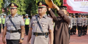 Kapolres Langkat Pimpin Sertijab Kasat dan Kasi Humas