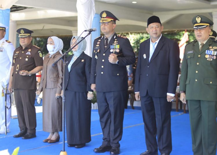 Kapolres Langkat Pimpin Upacara Hari Bhayangkara ke-80, Polri Untuk Masyarakat