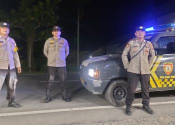 Tekan Kriminalitas Malam Hari Polsek Pangkalan Susu Gelar Patroli Antisipasi 3C