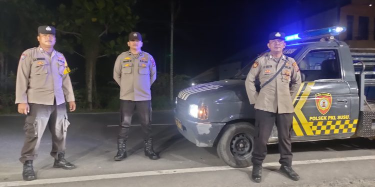 Tekan Kriminalitas Malam Hari Polsek Pangkalan Susu Gelar Patroli Antisipasi 3C