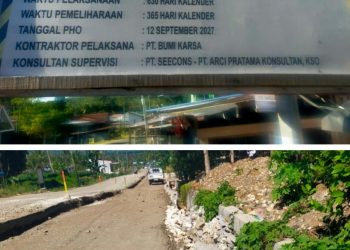 Proyek Preservasi Jalan Koppe Taccipi Tahun 2025-2027 Oleh Bumi Karsa Dengan Anggaran 120 M Diduga Bubasir .
