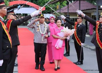 Polres Langkat Gelar Pisah Sambut Kapolres, AKBP David Triyo Resmi Gantikan AKBP Hannry PH. Tambunan