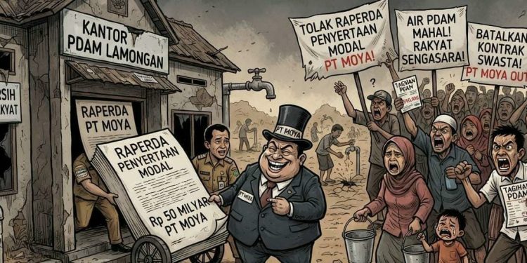 Tolak Raperda Penyertaan Modal PDAM Lamongan Dari Perusahaan Swasta PT MOYA