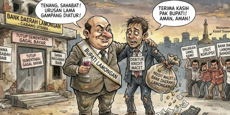 Hubungan Orang Nomer 1 di Lamongan Dengan Kredit Macet Bank Daerah