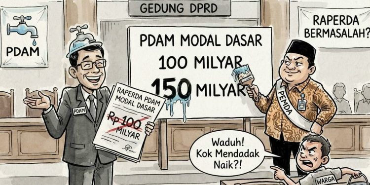 Kejanggalan Rancangan PERDA PDAM Lamongan, Dari 100 Milyar Rupiah Tiba-tiba Menjadi 150 Milyar