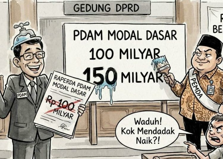 Kejanggalan Rancangan PERDA PDAM Lamongan, Dari 100 Milyar Rupiah Tiba-tiba Menjadi 150 Milyar