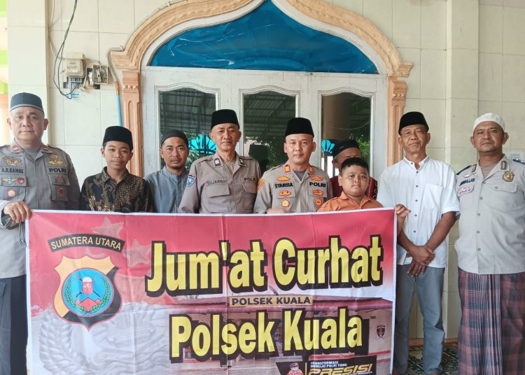 Polsek Kuala Gelar Jumat curhat, Serap Aspirasi dan Perkuat Kedekatan dengan Masyarakat