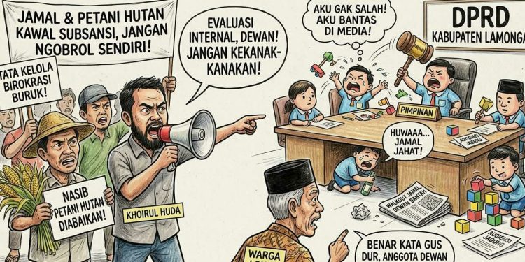 *Pimpinan Dewan Lamongan Seperti Anak TK.*