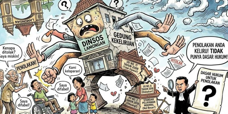 *Penolakan Dinsos Lamongan Keliru dan Tidak Punya Dasar Hukum.*