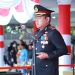 Kapolres Langkat Pimpin Upacara Penurunan Bendera HUT ke-81 RI