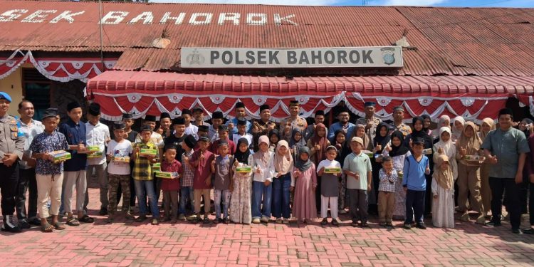 Jumat Berkah Polsek Bahorok, Polisi Berbagi dan Santuni Anak Yatim