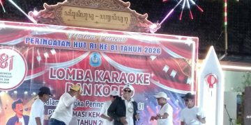 Bukan Demo, Warga Kelurahan Sidoharjo Tumpah Ruah Menyaksikan Lomba Karaoke dan Koreo
