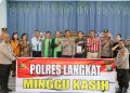 Polres Langkat Gelar Minggu Kasih, Ajak Jemaat GKI Bersama Jaga Kamtibmas dan Waspadai Kejahatan Siber