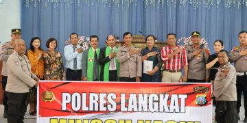 Polres Langkat Gelar Minggu Kasih, Ajak Jemaat GKI Bersama Jaga Kamtibmas dan Waspadai Kejahatan Siber