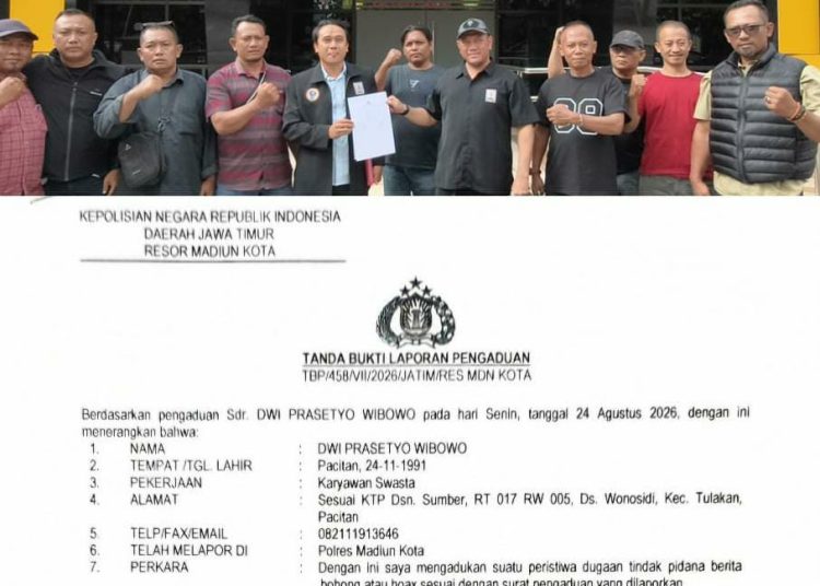 Tim Advokasi PSHT Resmi Laporkan Ketua PAMTER Ke Polres Madiun Kota Atas Dugaan Hoaks dan Penghasutan