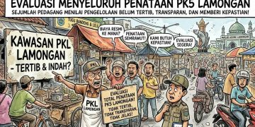 *Perlu Evaluasi Menyeluruh Penataan PK 5 Lamongan.*