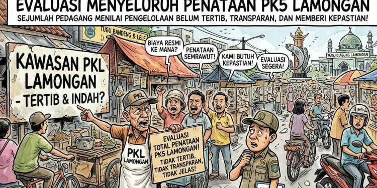 *Perlu Evaluasi Menyeluruh Penataan PK 5 Lamongan.*