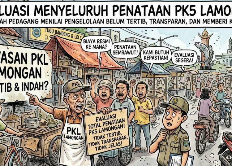 *Perlu Evaluasi Menyeluruh Penataan PK 5 Lamongan.*