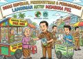 *Dinas perdagangan Lamongan aktif pembinaan pedagang kaki lima (PK5).*