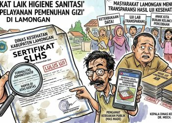 *Uji Laboratorium dan Uji Swab Semua SPPG di Kabupaten Lamongan.*