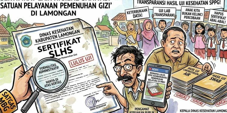 *Uji Laboratorium dan Uji Swab Semua SPPG di Kabupaten Lamongan.*
