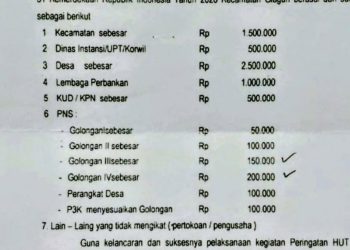 *Peringatan HUT RI ke 81 Oleh Pemkab Lamongan Sama Persis Dengan Metode BAZNAS. Peras PNS.*