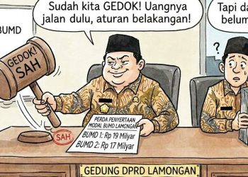 *Penyertaan modal sudah tertulis dan di gedok, padahal dasar hukumnya masih dalam pembahasan.*