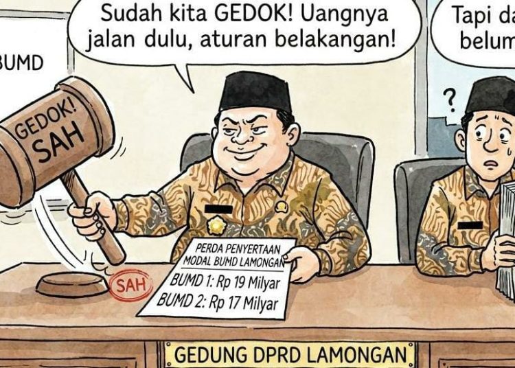 *Penyertaan modal sudah tertulis dan di gedok, padahal dasar hukumnya masih dalam pembahasan.*