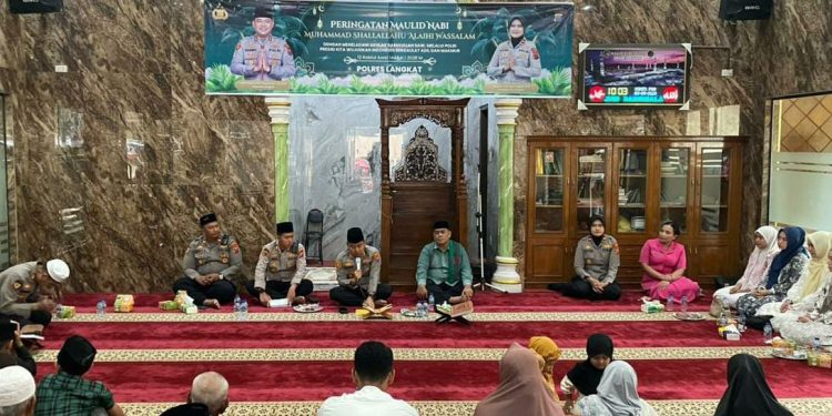 Polres Langkat jadikan Maulid Nabi momentum perkuat integritas personel