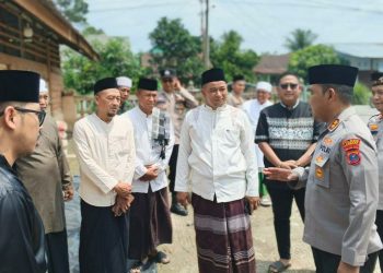 Kapolres Langkat Salurkan Bantuan Material untuk Pembangunan Mesjid Al- Ikhlas