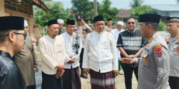 Kapolres Langkat Salurkan Bantuan Material untuk Pembangunan Mesjid Al- Ikhlas