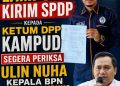 *OMBUDSMAN Lampung Kirim SPDP Kepada DPP KAMPUD, Segera Periksa Ulin Nuha Kepala BPN Bandar Lampung*
