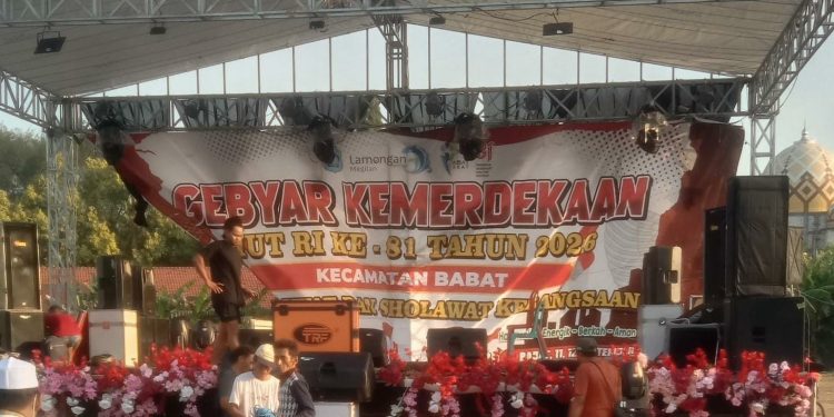 Dari Gebyar Panggung Sholawat Kebangsaan, Tenda Terpasang Badai Menerjang
