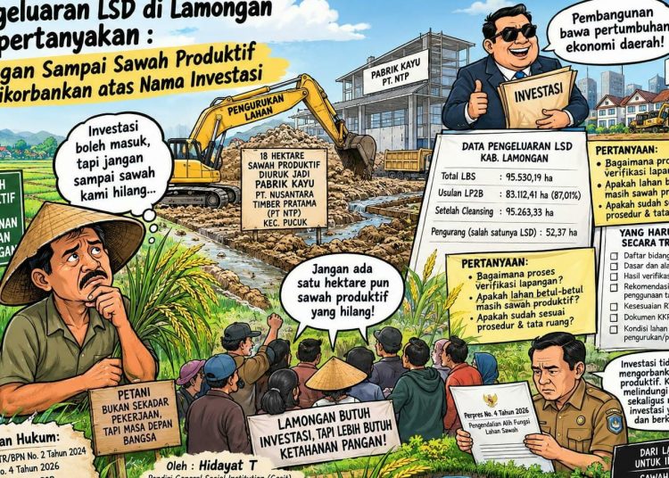 *Pemkab Lamongan gasak lahan produktif demi industri.*