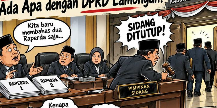 *Mendadak sidang ditutup oleh dewan Lamongan secara sepihak, ada apa ?.*